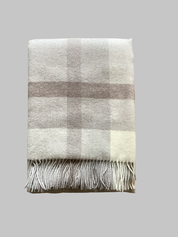 HEIMDALL NORWAY BLANKET | FROGNER - CASHMERE - MERINO - BEIGE