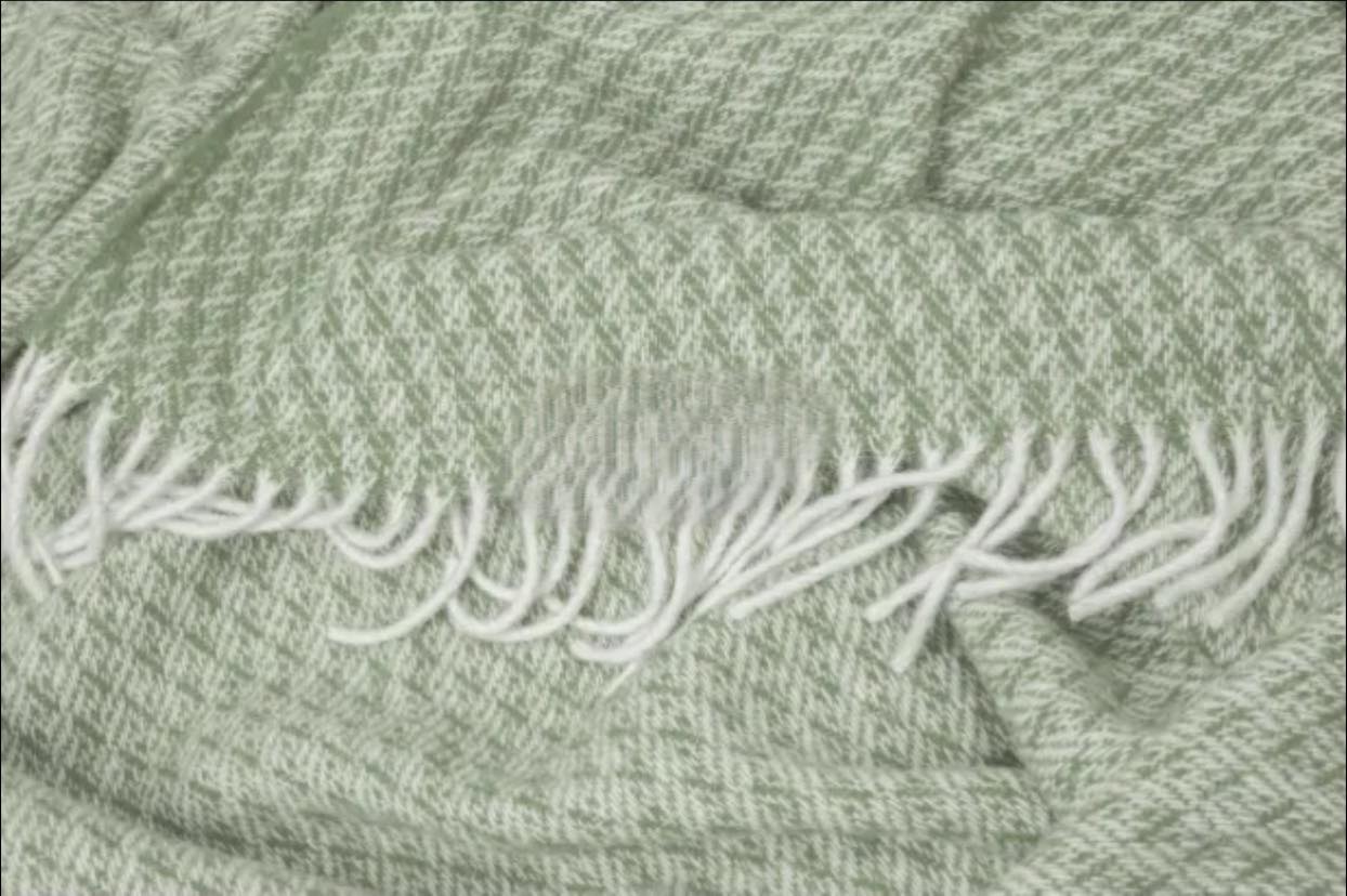 Heimdall Norway pledd - hallingdal - 100% pure new wool - smoke green