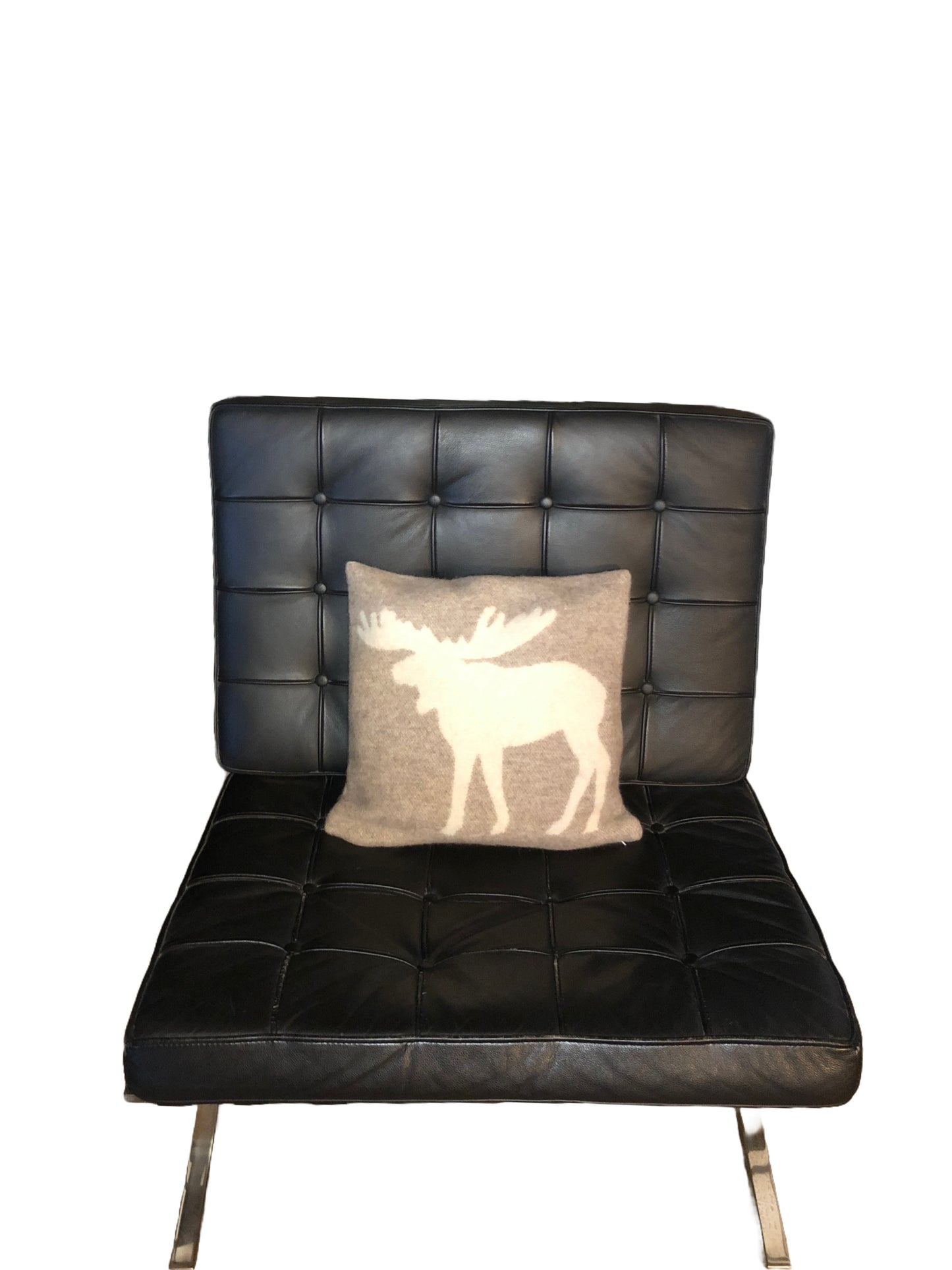 Heimdall Norway - pute ull - elg motiv - beige nature