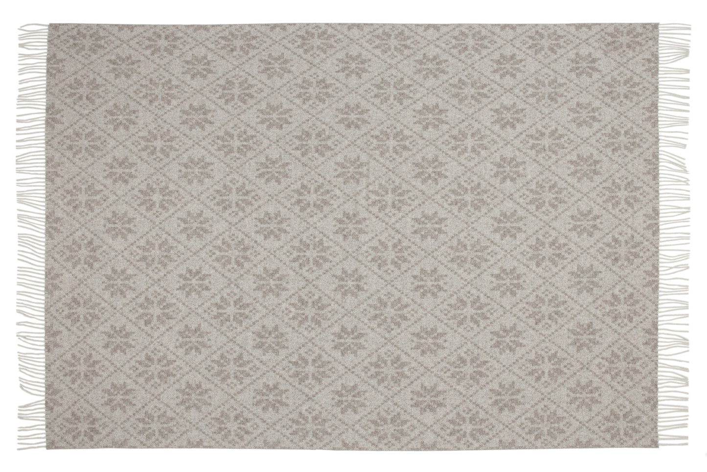 Heimdall Norway - large wool blanket - Snow Crystal - nature melange