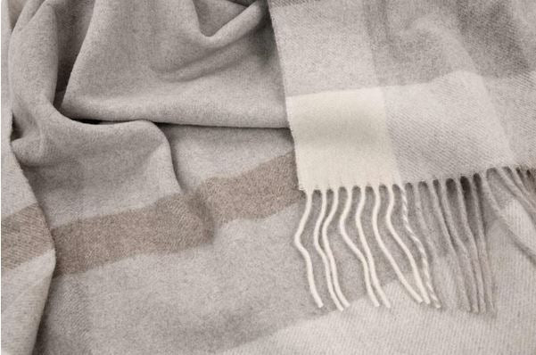 HEIMDALL NORWAY BLANKET | FROGNER - CASHMERE - MERINO - BEIGE