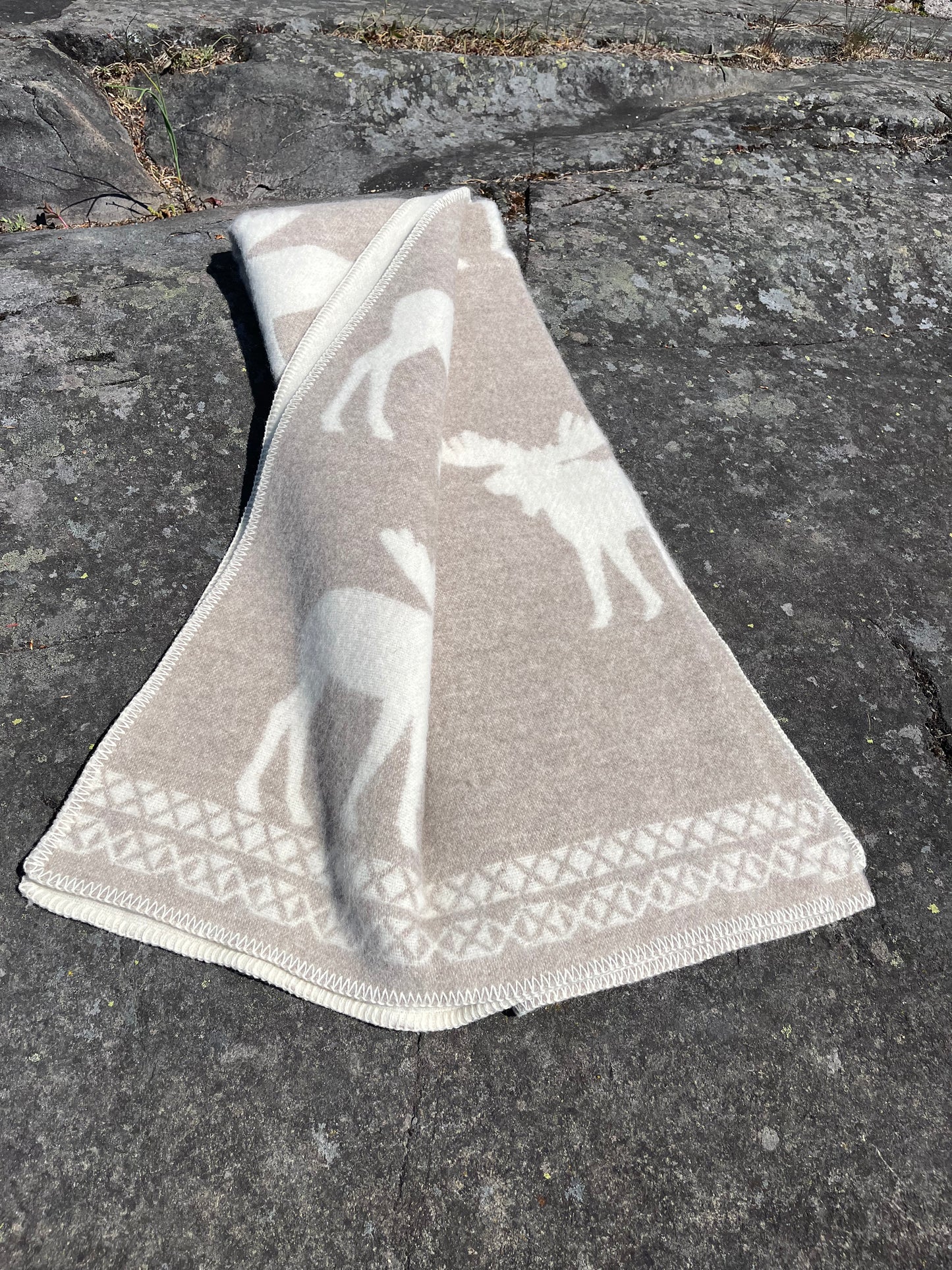 HEIMDALL NORWAY BLANKET - ELG - BEIGE - NATURE