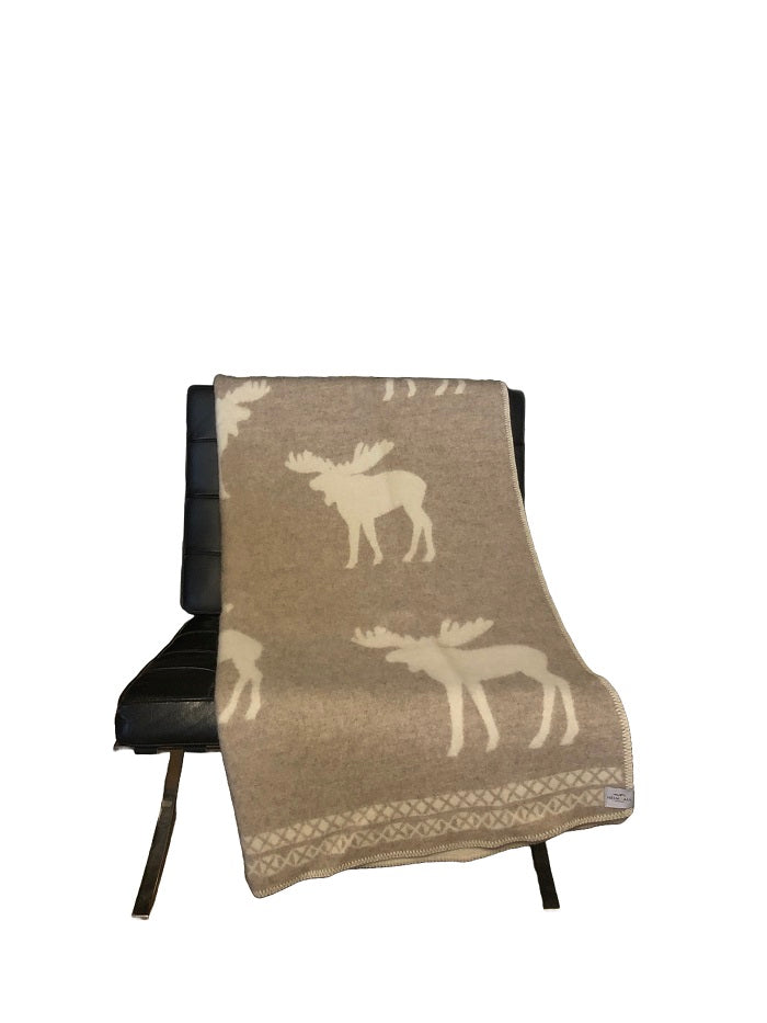 HEIMDALL NORWAY BLANKET - ELG - BEIGE - NATURE