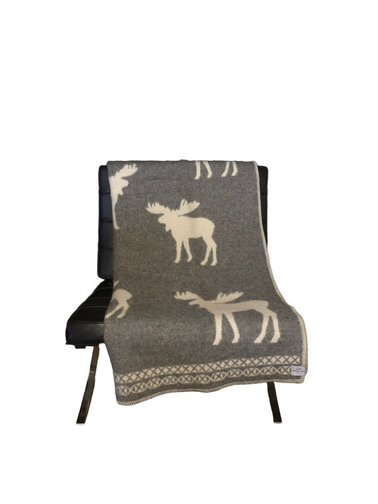 HEIMDALL NORWAY BLANKET - ELG - GRAY - NATURE