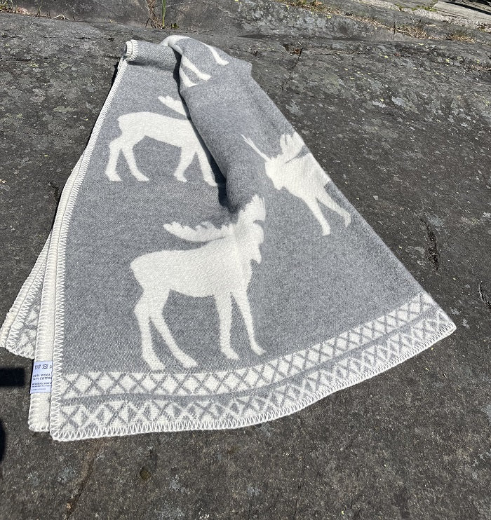 HEIMDALL NORWAY BLANKET - ELG - GRAY - NATURE