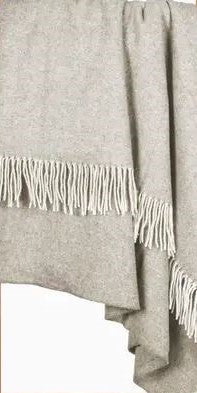 Heimdall Norway - stort pledd i cashmere - merino ull - Frogner - beige