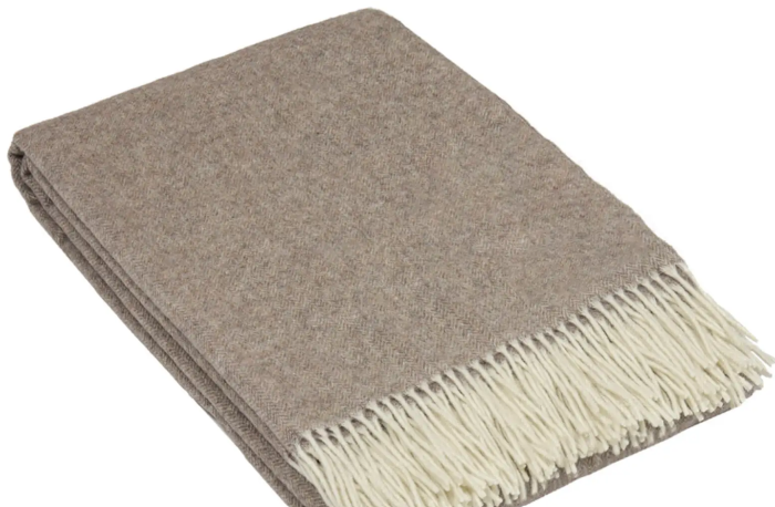 Heimdall Norway - large cashmere blanket - merino wool - Frogner - brown