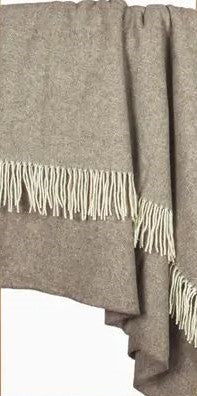 Heimdall Norway - large cashmere throw - merino wool - Frogner - light brown