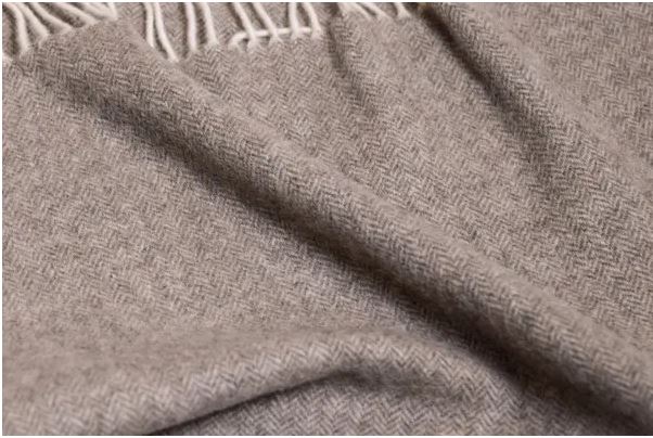 Heimdall Norway - large cashmere throw - merino wool - Frogner - light brown
