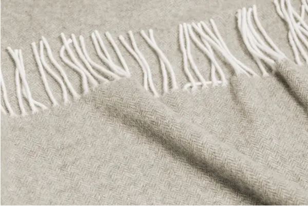 Heimdall Norway - stort pledd i cashmere - merino ull - Frogner - beige