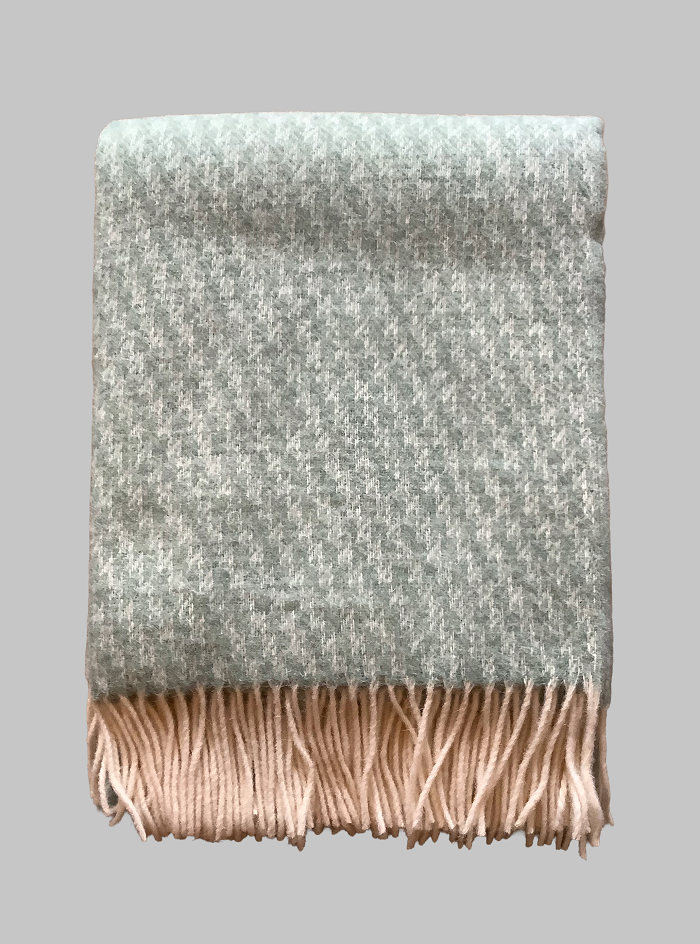 Heimdall Norway pledd - hallingdal - 100% pure new wool - smoke green