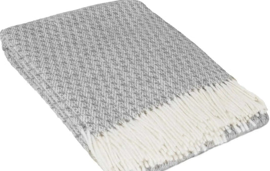 Heimdall Norway - large wool blanket - Hallingdal - gray