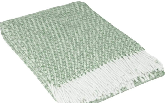 Heimdall Norway pledd - hallingdal - 100% pure new wool - smoke green
