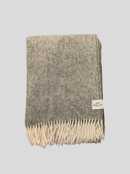 Heimdall Norway - stort ullpledd - Hårteigen - grå