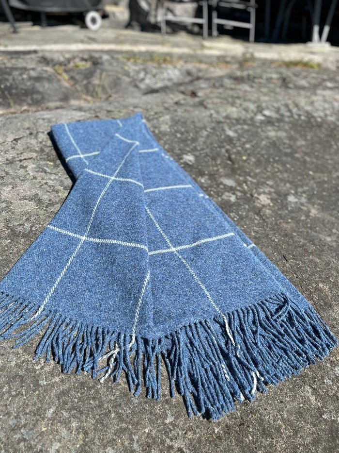 HEIMDALL NORWAY BLANKET - HEMSEDAL - NAVY