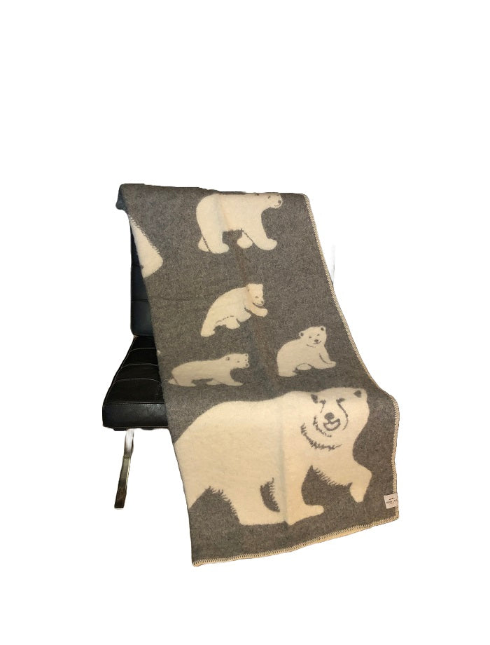 HEIMDALL NORWAY BLANKET - ISBJØRN - GRAY - NATURE