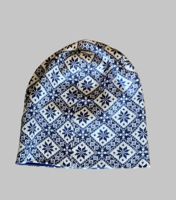 Heimdall Norway - lue - snø krystall - merino - denim blue - white - unisex - one size