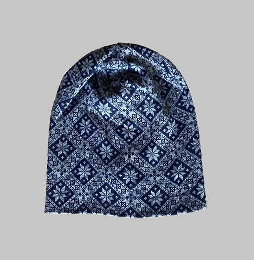 Heimdall Norway - lue - snø krystall - merino - navy - grey - unisex - one size