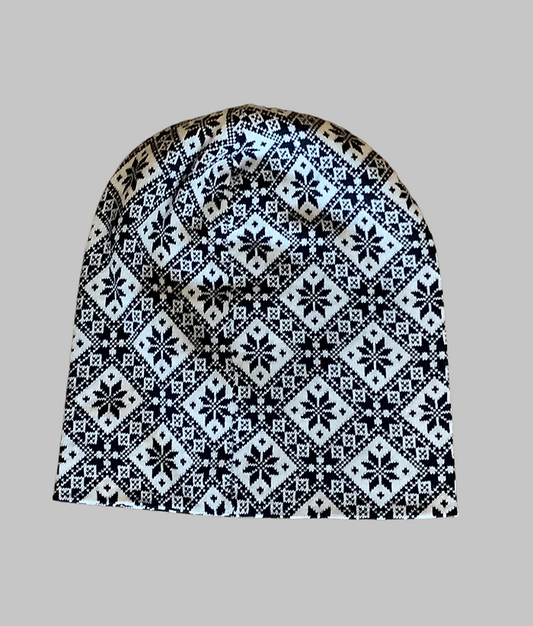 Heimdall Norway - hat - snow crystal - merino - navy - white - unisex - one size