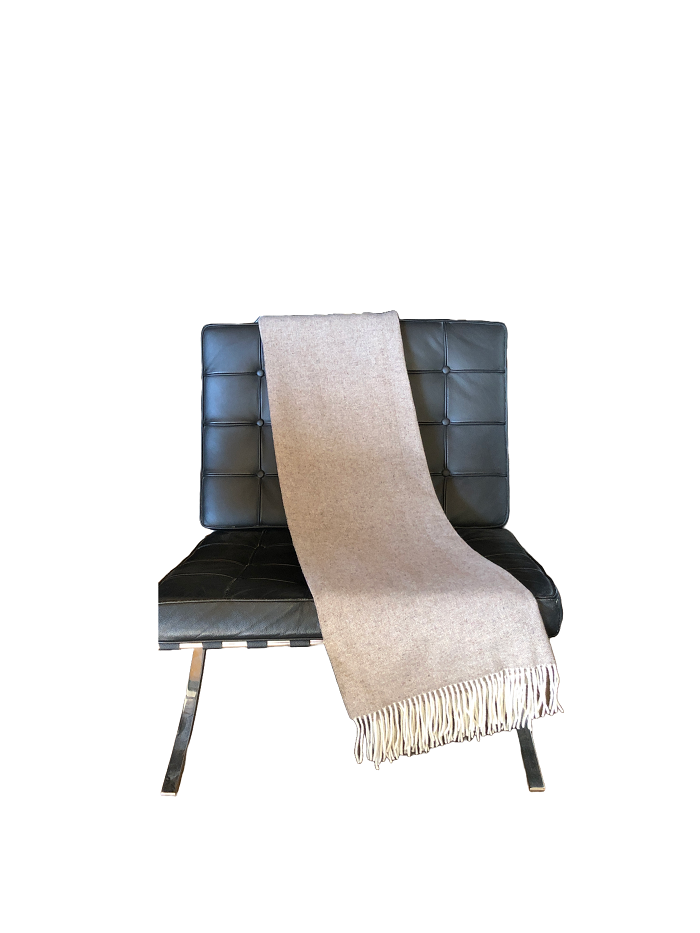 HEIMDALL NORWAY BLANKET | FROGNER - CASHMERE - MERINO - BROWN