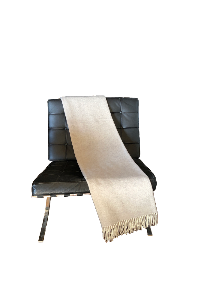 HEIMDALL NORWAY BLANKET | FROGNER - CASHMERE - MERINO - BEIGE