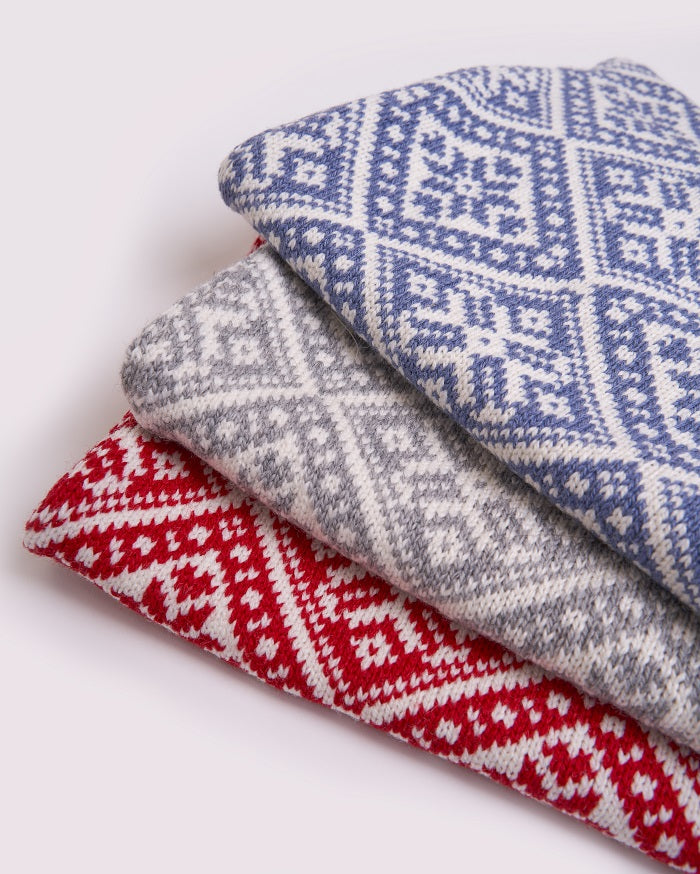 Heimdall Norway - pute ull - snow crystal - grey