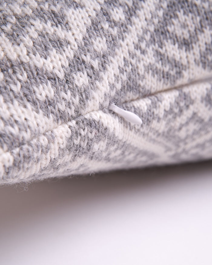 Heimdall Norway - pute ull - snow crystal - grey