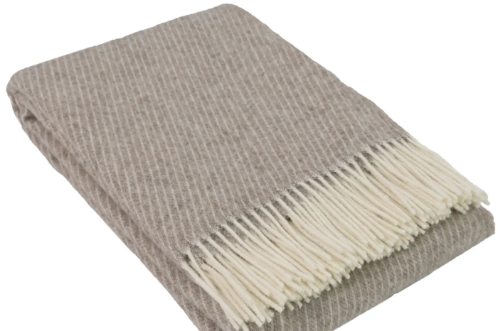 Heimdall Norway - stort ullpledd - stetind - 100% wool - melange nature