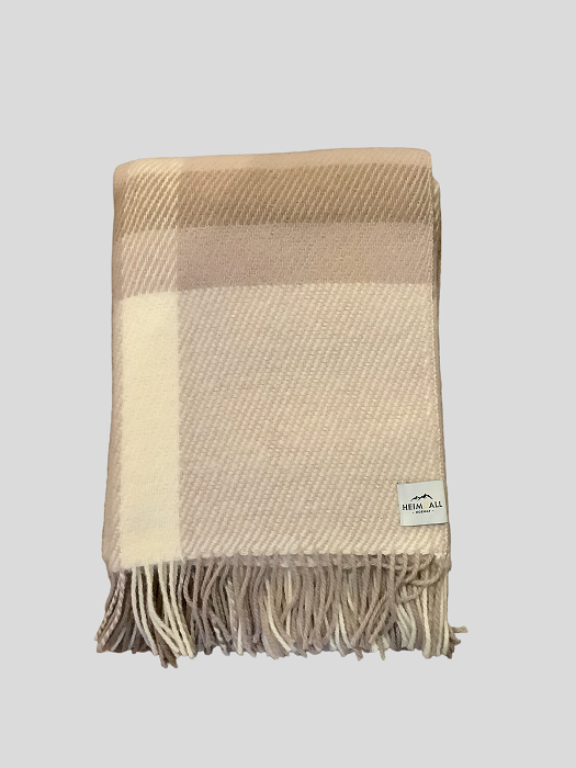 Heimdall Norway - stort ullpledd - Ustaoset - beige