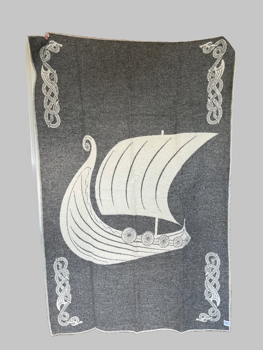 HEIMDALL NORWAY BLANKET - REIN - GRAY - NATURE