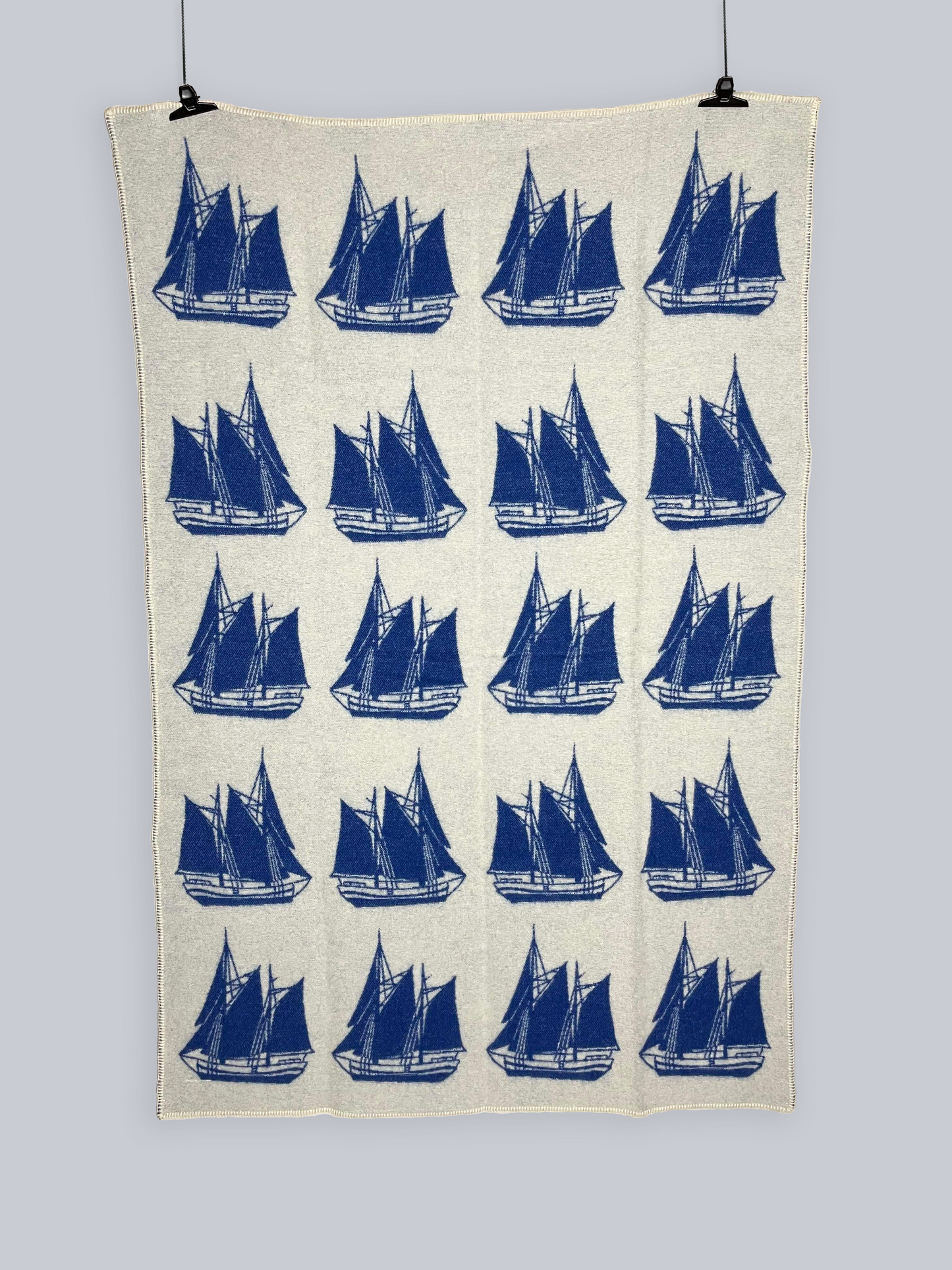 HEIMDALL NORWAY BLANKET - SKUTE - BLUE - WHITE