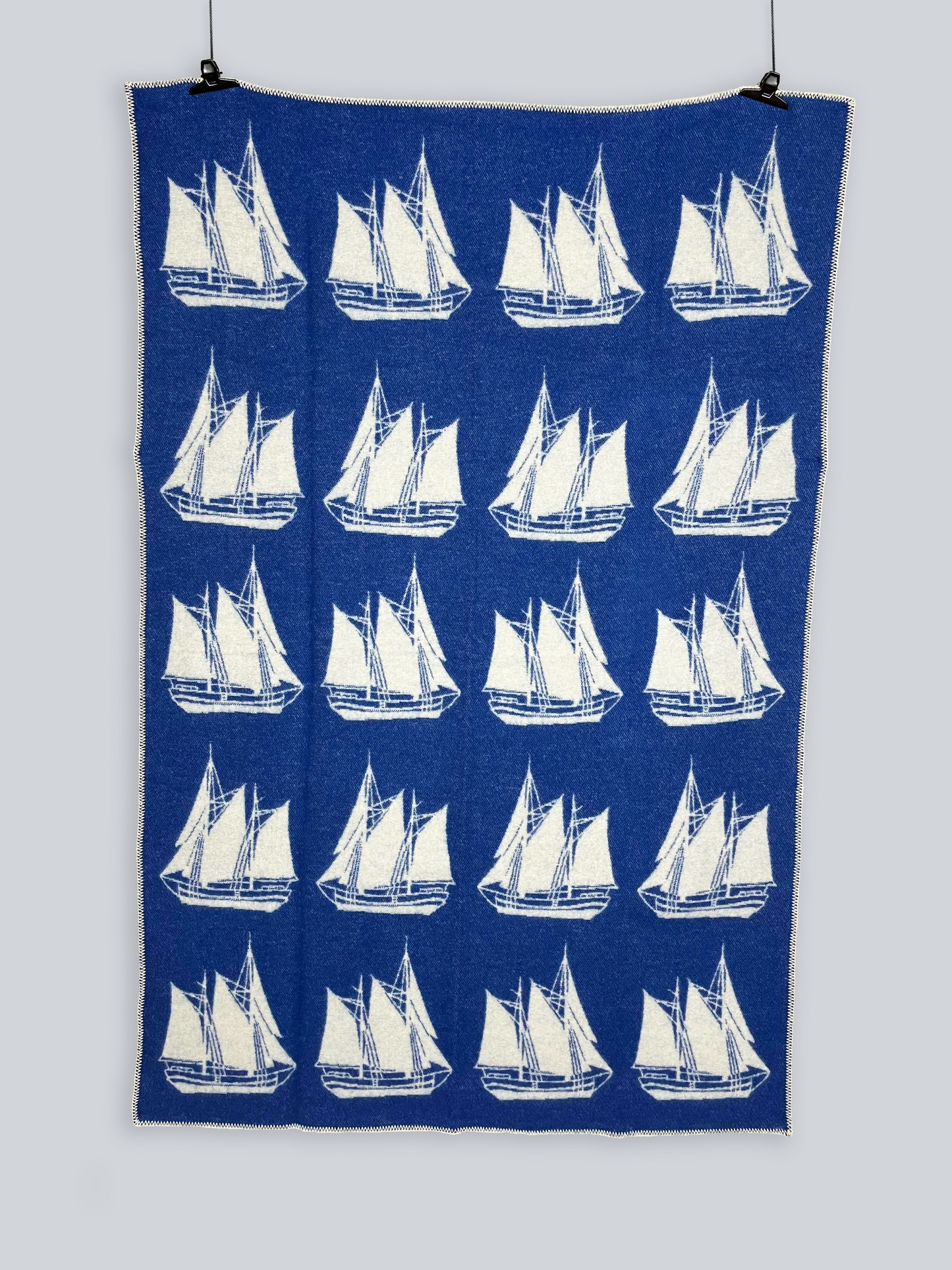 HEIMDALL NORWAY BLANKET - SKUTE - BLUE - WHITE