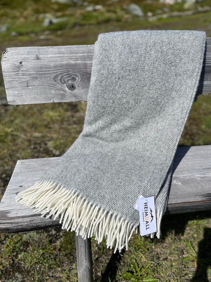 HEIMDALL NORWAY PLEDD - HÅRTEIGEN - 100% PURE NEW WOOL - GREY